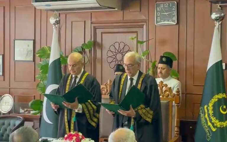 Justice Mansoor Ali Shah takes oath as Acting Chief Justice of Pakistan
